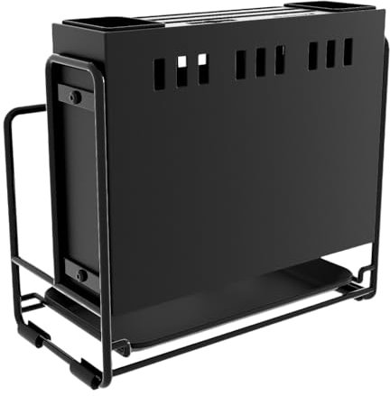 Eleganti organizer per coltelli da banco con funzione drenante, versatili da appendere alla parete, robuste costruzioni in ferro