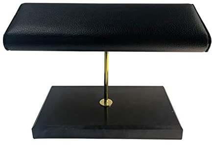 KBOLAE Uhrenständer aus Marmor, Armreif, Organizer für Schminktisch, Geschenk für Vater, Schwarz, L, Schwarz / Weiß