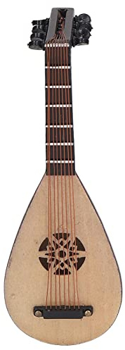 ZJchao Liuto, Modello di Liuto Ornamenti di Finti Simulazione Pipa Chitarra Cinese Decorazione di Strumenti a Corda Strumenti Musicali in Miniatura Piccolo per Casa delle Bambole