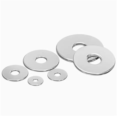 Rondelle O-ring Di Tenuta Piatte Spesse E Grandi In Acciaio Inossidabile 304 M3/4/5/6/8/10/12/16/18/20(M8x21x4mm 6pcs)
