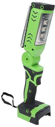 Generic Torcia LED Ricaricabile 2 Livelli di luminosità Portatile per Campeggio Officina Garage Strobo Modalità SOS Ricarica USB Verde