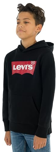 Levi's Lvb Batwing Screenprint Hoodie, Felpa con Cappuccio Bambini e ragazzi, Nero (Black), 14 anni