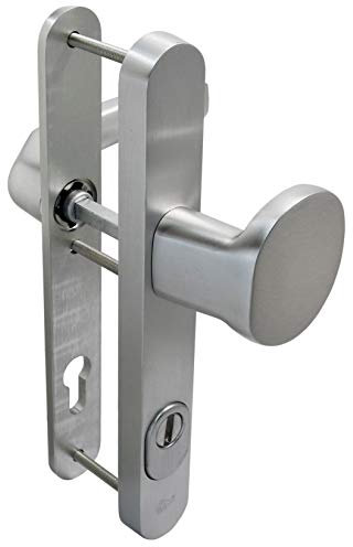Schmalrahmen Schutzbeschlag SRG 9849 Kn-Dr 92mm ES2 mit ZA Türdrücker Türklinke