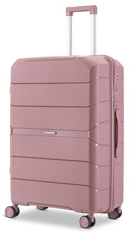 Skycases Urban Adventurer Koffer groß 110L – Rosa – Hartschalenkoffer XXL mit Zahlenschloss & 4 Rollen