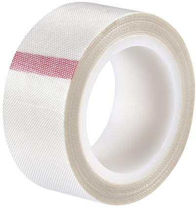 sourcing map Hitzebeständig Klebeband PTFE Filmklebeband Weiß 25mm Breite 10m 33 Fuß Lang
