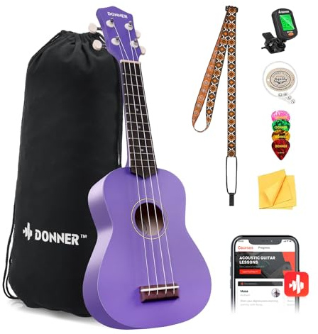 Donner DMU-01 Macaron Series Ukulele Purple