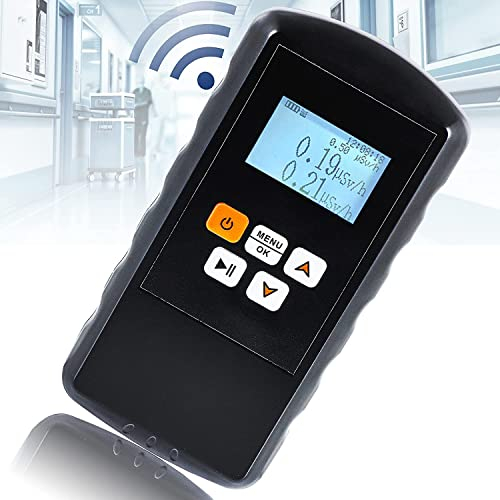 Hanchen Geigerzähler Radioaktivität Dosimeter Nuclear Radiation Detector Strahlungsdosimeter Tragbares digitales Messgerät Warnung vor radioaktiver Quelle