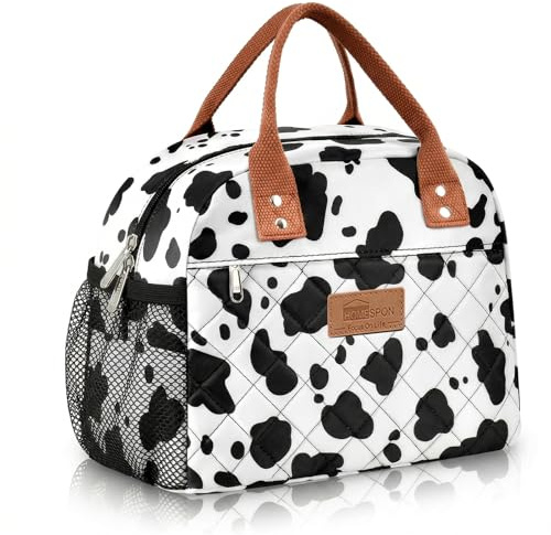 HOMESPON Isolierte Lunchtasche Kühltasche, für Damen Herren Arbeit Picknick | Fronttasche, Seitentaschen, Wiederverwendbar, Arbeit, Picknick, Brotdose