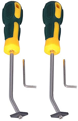 Juego De 2 Herramientas Para Quitar Lechada, Herramienta Para Quitar Calafateo, Limpiador De Lechada, Raspador, Cepillo Para Fregar, Cepillo Para Limpiar Juntas De Azulejos, Agarre Suave Para Trabajos