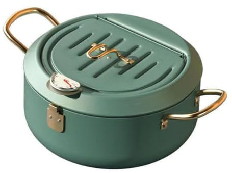 Gatuida Bratpfanne pfannenwender küchenmaschiene Brattopf Antihaft-Pfanne Mini Airfryer Chinesischer Wok Antihaft-Fritteuse Fritteuse aus Stahl Induktion Antihaftpfanne kleine