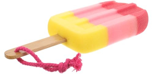 JECOMPRIS 3pcs Ice Shaped Stick Cleaning Sponge Kitchen Scrubber for Spots Unique Design for Easy Washing Cream for Modern Home