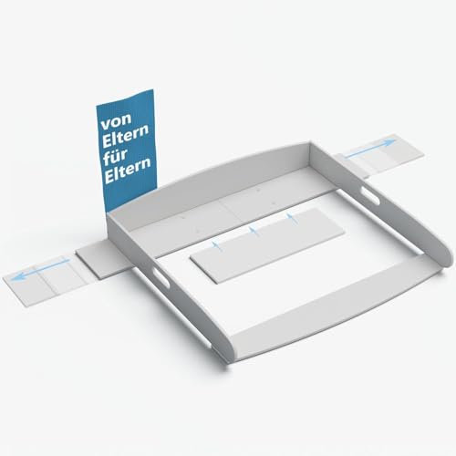 Heldenzimmer Wickelaufsatz Hemnes Kommode [108 & 160cm] ohne Lücke - Wickelaufsatz Malm Kommode - Für große und kleine Hemnes Kommode