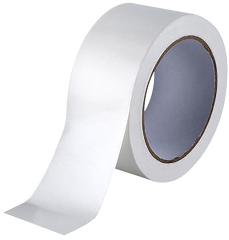 POHOVE Window Sealing Tape 50mm Wide X 20m Length, Tape for Windows, Strong Sticky Gaffer Tape Waterproof No Residu-E Sealant Strip for Wood, Plastic, Glass, Vinyl, Brick, Metal(White)
