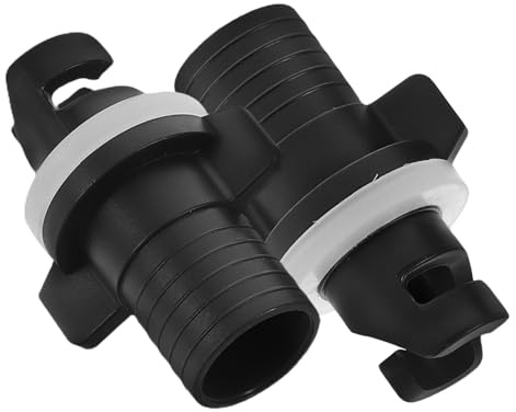GAROZATION 2er-Pack Schlauchboot-ventilschaftadapter Kajakpumpen-schlauchanschluss Auslaufsicher Einfach Zu Verwenden Für Schlauchboote Sups Und Surfbretter