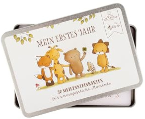 sigikid Mister O'Lui Schmuckdose 30 Meilensteinkarten Baby Geschenk
