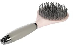 HKM Gel Cepillo para crines y cola Rosa Claro/Gris Claro One Size