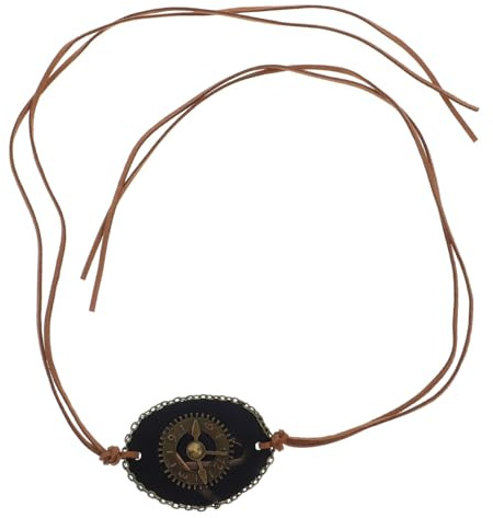 SOIMISS Retro Leder Single Eye Patch Mit Zahnrad-design Leichte Augenklappe Für Halloween Karneval Kostümparty Und Maskerade Verstellbar Und Langlebig Für Erwachsene