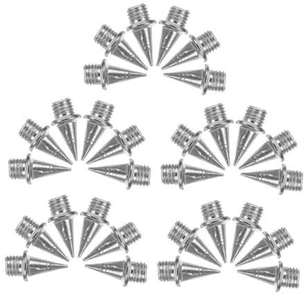 Cabilock 30 Piezas Clavos de Acero para Zapatos de Pista Pulg Repuesto para Atletismo Tacos de Agarre Mejorado para Sprint y Carreras de Fondo Compatibles con Superficies de Caucho y