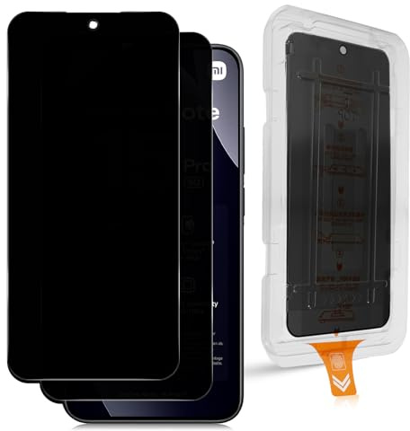 Datree Protector Pantalla de Privacidad para Xiaomi Redmi Note 15 Pro 5G, 2 Piezas Antiespia Cristal Templado, Antiespía y Antiarañazos Dureza 9H, Instalación Automática, Sin Burbujas