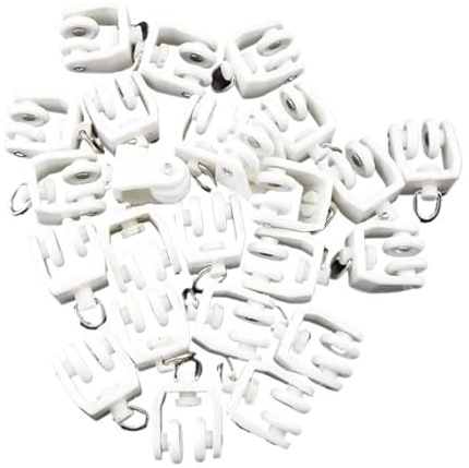 10/20 pezzi di rulli for tende flessibili in plastica, binari dritti e curvi, ganci for appendere anelli scorrevoli, accessori for ferramenta for la casa(10pcs)