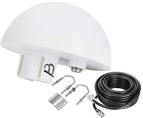 HUSHUI Antena Satelital ISA190 Antena de Hongo Marina Premium para Iridium 9500 9505 9555 9575, ABS, Línea de 5 M