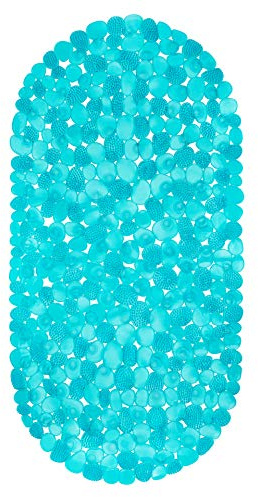 Circul Badewannenmatte 70 x 35 cm türkis transparent