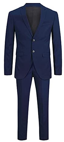 JACK & JONES Herr Jprblafranco Suit Kostym, Blå, 52