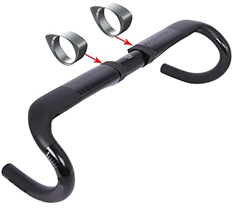WZCXYX Carbon Rennrad Fahrrad Lenker Lenker Ultra Light 38 40 42 44 46 cm Bike Zubehör(Size:380mm)