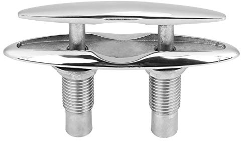 KIMISS Ordentliche Klampe andocken Bootsanlegedock Ordentlich Klampe Offene Basis Bootsklampe, Dockklampe Alle 316 Edelstahl Bootsanlegezubehör(6)