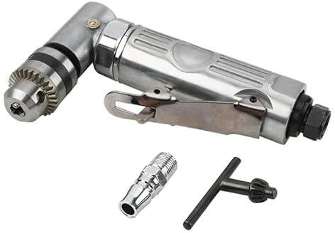 Portable 1/4'' 90 Degree Air Drill Pneumatic Drill Right Angle Drill Pistol Drill Pneumatic Drill Tool Power Screwdriver Drill