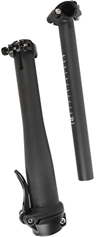 Vikbar Cykelstam Quick Release, 1 Set Vikbar Cykelstam Quick Release Kolfiber Vikbar Styrstam för 28,6 Mm Gaffel 25,4 Mm Styre (3K matt)