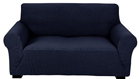 IMYOGI Hochelastischer Sofabezug, All-Inclusive-Sofabezug mit Spandex-Jacquard-Stoff mit Karomuster für Wohnzimmersessel, rutschfeste Aufbewahrung, waschbarer Möbelbezug – H-2 Sitzfläche 122–172 cm