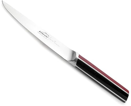 LACOR - 38221 - Couteau à fileter Elite, acier inoxydable, tranchant conique, manche antidérapant, tranchant et résistant, nettoyage à la main, adapté à tout type de viande et de poisson, 20 cm