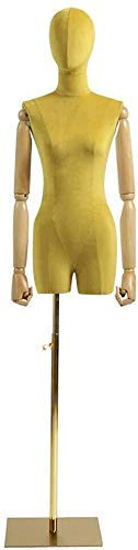 Schneiderpuppe weiblich, weibliche Schneiderpuppe, Schneiderin, Modestudentin, Schaufensterpuppe, Büste mit Holzarm und abnehmbarem Kopf für Kleidung, Jude