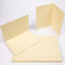 PresentFill® Klappkarten blanko in Chamois Creme Beige - 50 Faltkarten A6, Klappkarte ideal zum Karten selbst gestalten, beschriften oder bedrucken - passend für C6 Umschläge