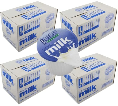 LAKE UHT Whole Milk Portions (480 pots) 12ml Each Portion
