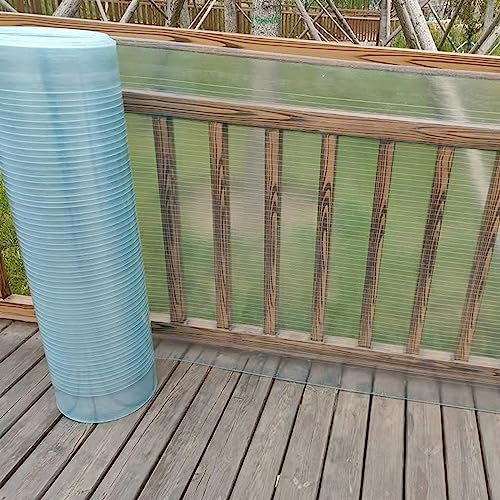 Placas de Policarbonato, Lámina de plástico para techo, láminas de policarbonato para invernaderos, refugio solar con protección UV, toldo exterior para refugio contra la lluvia, para invernaderos, c