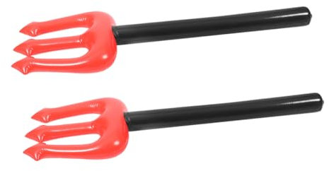 TOPPERFUN 2stücke Aufblasbarer Dämonenstab Teufelsgabel Halloween-Prop Aus PVC Für Dämonenkostüm Cosplay Party Zubehör