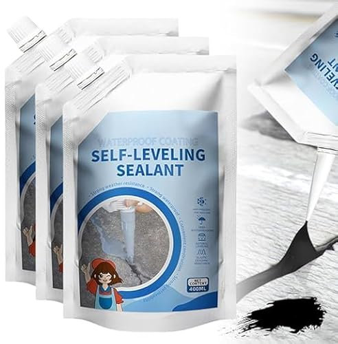 Magic - Relleno de grietas para hormigón, relleno de grietas de cemento, relleno de grietas de hormigón, adhesivo de calafateo de hormigón, sellador autonivelante, resistente a la intemperie, sellador