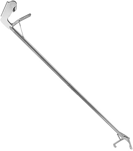 WOONEKY Pinze per Serpenti Professionali Extra Lunghe Morsetto Pieghevole in Acciaio Inox Antiscivolo per Cattura Serpenti in Ambienti Esterni