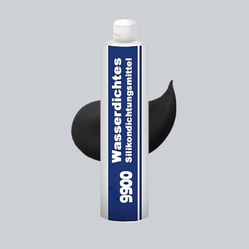 Aexzr Montagekleber Extra Stark, Wasserdichtes 9990, Aexzr Allzweck-Superkleber-Strukturdichtstoff, Haftstarker Wasserstop, Flüssigkunststoff Abdichtung Ideal Für Terrasse, Kfz, Pipeline(Schwarz)