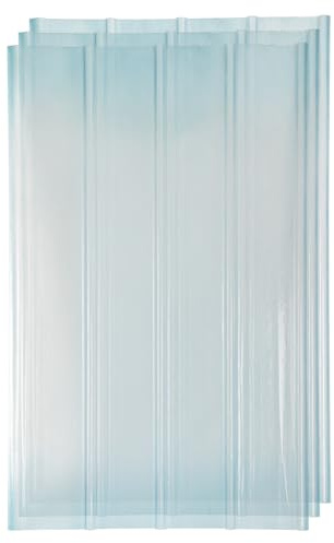 ISOISL FRP-Trapezblech Wellplatten 2mm FRP-Tageslichtplatten 90 * 160cm für dach Dachplatten Wellbahn Profilplatten Trapez Ersatzplatten -frostbeständig & UV-beständig, 3 Stück