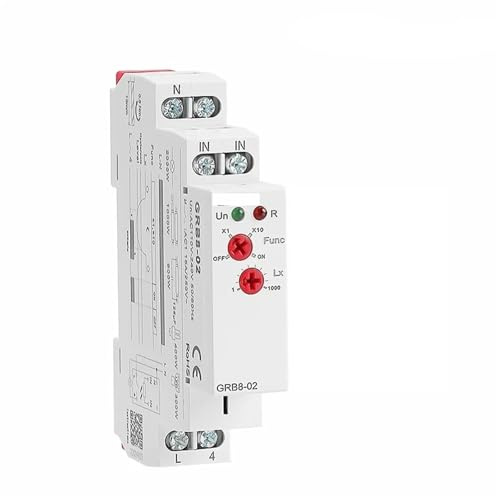GRB8-01/02 Din rail Twilight Switch Photoelectric Timer Light Sensor Relay AC110V-240V Auto ON OFF(GRB8-02 AC110-240V)