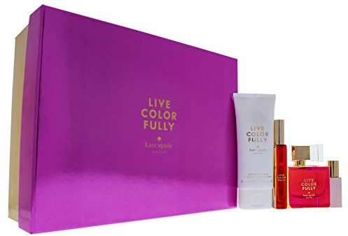 Kate Spade 2017S Live Colorfully EDP Spray, EDP Rollerball, Body Cream and EDP Sunset Rollerball, 3.4 oz/3.4 oz/3.4 oz/0.16 oz