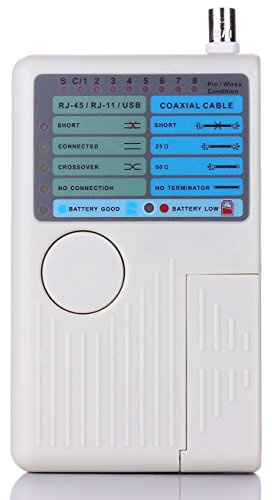 LEAGY 4 in 1 Netzwerk Kabel Tester RJ45/RJ11/USB/BNC LAN Kabel CAT5 CAT6 Draht Tester