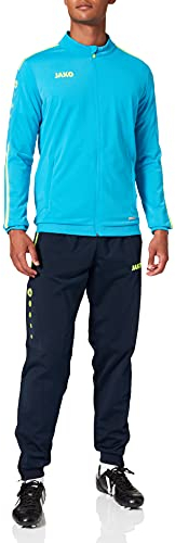 JAKO Herren Trainingsanzug Polyester Striker 2.0, blau/neongelb, XL, M9119