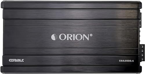 Orion CBT35004 - Amplificatore a 4 canali, 3500 Watt, classe A/B, 2 Ohm stabile, MOSFET, protezione termica, ingressi basso/alto, montaggio superficiale, per altoparlanti e subwoofer per auto