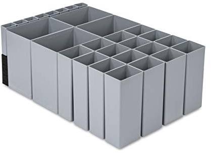 aidB NextGen Einsatzkasten Set 4+16+8 Kästen, 600 x 400 x 220 mm, ideal als Einsatz für Schubladen und NextGen Euroboxen