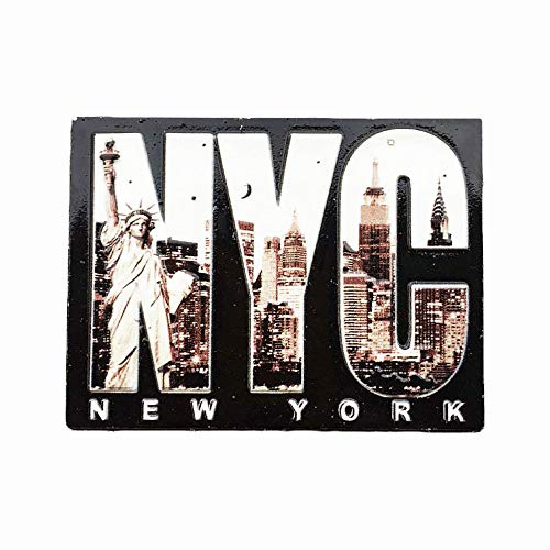 Kühlschrankmagnet, Motiv: USA / New York, 3D-Buchstaben, Souvenir, Geschenk, handgefertigt, Heim- und Küchendekoration