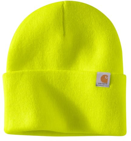 Carhartt Men's Knit Cuffed Beanie, Brite Lime, One Size (104597)